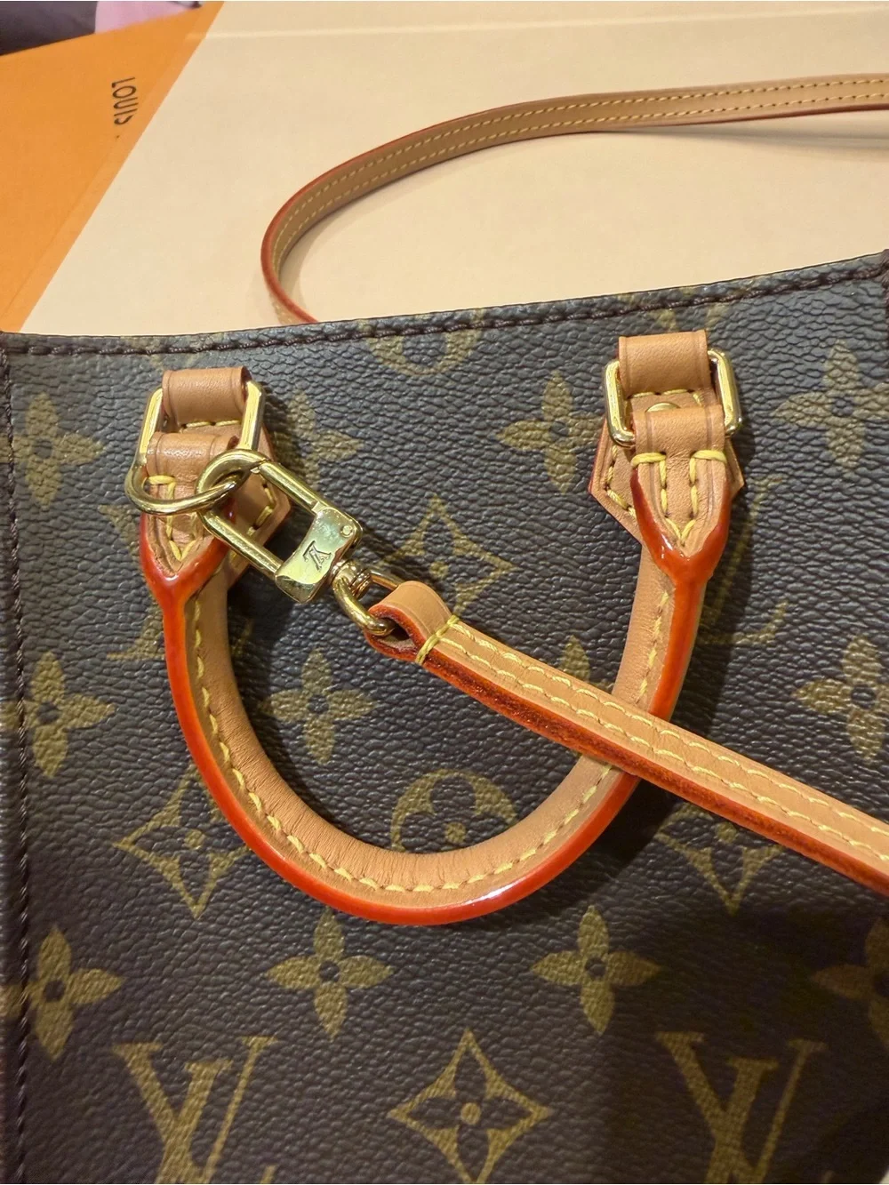 Louis Vuitton Petit Sac Plat Monogram Crossbody Bag